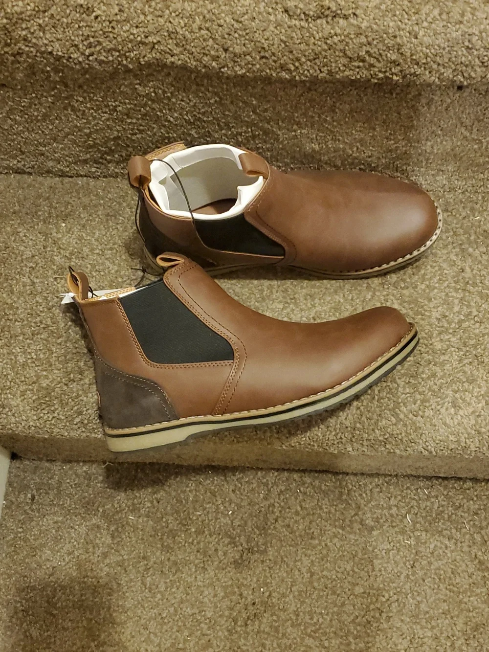 Men's Chelsea Boots in Brown - Classic Slip-On Style - Picture 2 of 6